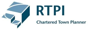 The Royal Town Planning Institute logo for Registered Chartered Town Planner