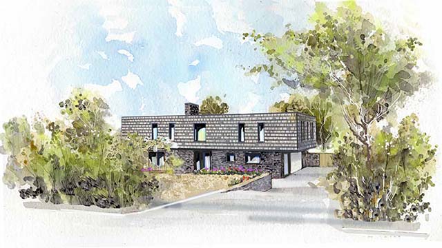 Planning drawings for Hillcrest bungalow conversion in Cornwall
