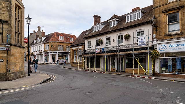 Planning permission for renovation work to commercial property on Cheap Street in Sherborne Dorset
