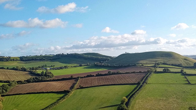 Rolling fields to represent help with Planning Application in AONBs