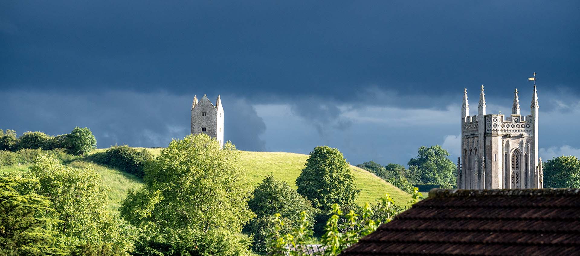 Bruton Dovecot and St Mary's Church in Somerset