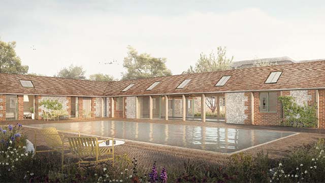 Listed building stable block planning approved for conversion into summer house and pool room